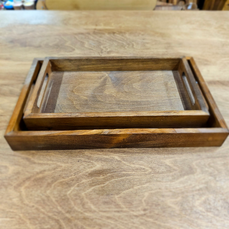 سینی مستطیل چوبی