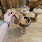 شکلات خوری پایه بلند چوب گردو
