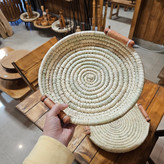 سینی حصیری/مدل دسته چوبی