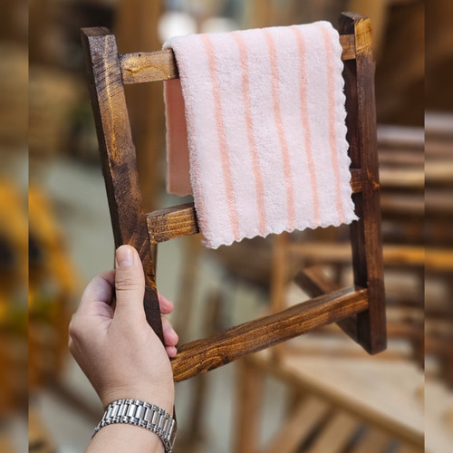 استند دستمال آشپزخانه چوبی/مدل نردبان