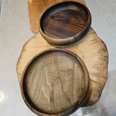 میوه خوری چوب گردو مدل پایه کوتاه