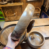کاسه خمره ای پایه دار چوب گردو