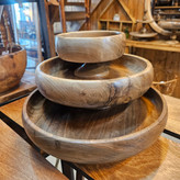 کاسه خمره ای پایه دار چوب گردو
