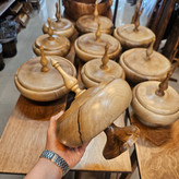 شکلات و آجیل خوری چوب گردو پایه کوتاه
