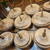 شکلات و آجیل خوری چوب گردو پایه کوتاه